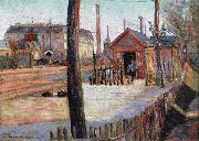 Paul Signac the jun ction at bois colombes Germany oil painting artist